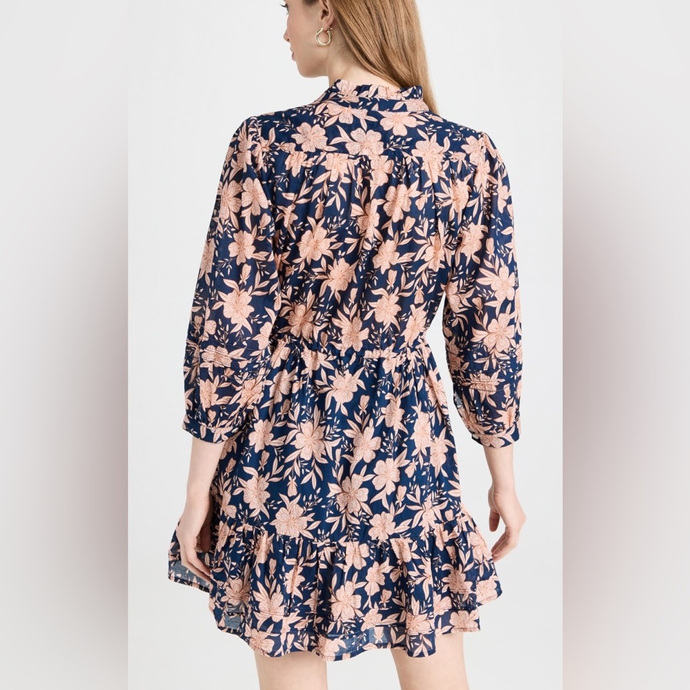 Trovata Birds of Paradis Yulia Floral Paloma Floral Long Sleeved Shirtdress | M - Picture 2 of 7